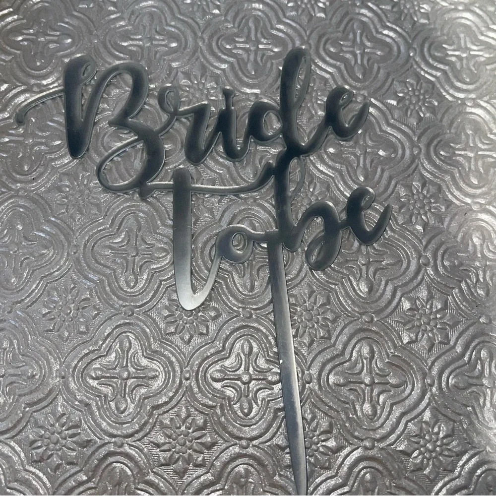 Bridal | Bridal Cake or Cup cake Topper - New Bride To Be Cake Topper | Topper